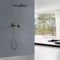 Душевая система ABBER Daheim AF8218NG скрытого монтажа без излива, никель - Gidratop.ru изображение