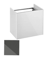 Тумба под раковину Keuco Royal Reflex 34090 110001 подвесная 50 см, антрацит, петли слева - Gidratop.ru изображение