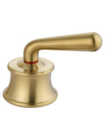 Смеситель для раковины на 3 отверстия WONZON & WOGHAND STEAM, Брашированное золото (WW-88159008- BG) - Gidratop.ru изображение