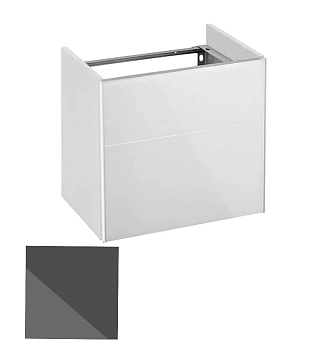 Тумба под раковину Keuco Royal Reflex 34090 110001 подвесная 50 см, антрацит, петли слева