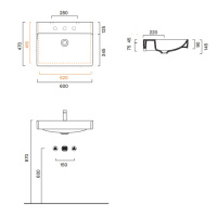 Catalano Green Раковина 60*47, цвет белый глянцевый - Gidratop.ru изображение