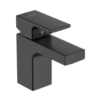 Смеситель Hansgrohe Vernis Shape 71593670 для раковины, донный клапан со стержнем тяги, черный матовый - Gidratop.ru изображение