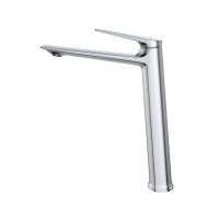 LINER-LC-01-W0 Смеситель для накладной раковины однорычажный, без донного клапана, исполнение хром - Gidratop.ru изображение