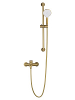 Смеситель для ванны с душевым гарнитуром WONZON & WOGHAND ALFA, Брашированное золото (WW-AE3205-BG) - Gidratop.ru изображение