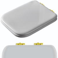 запчасть - комплект шарниров (микролифт) для сидения 418701/418740, цвет золото - Gidratop.ru изображение