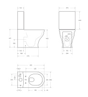 Чаша напольного унитаза CEZARES GIUBILEO CZR-165-CPR - Gidratop.ru изображение