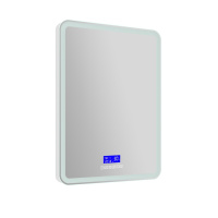 Зеркало с встроенным светильником, сенсорным выключателем, bluetooth, цифровым термометром, радио SPC-MAR-600-800-LED-TCH-RAD, 12W, 220-240V, 600x30x800 - Gidratop.ru изображение