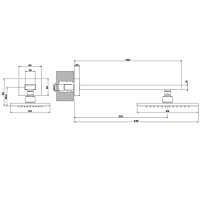Gessi Rettangolo верхний душ для настенного крепления 216x140мм, цвет: хром - Gidratop.ru изображение