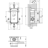 Gessi внутренняя часть встраиваемого однорычажного смесителя на 2 выхода - Gidratop.ru изображение