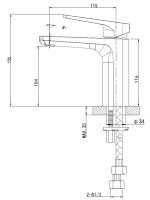 Смеситель для раковины WONZON & WOGHAND ATHENS, Хром (WW-081103-CR) - Gidratop.ru изображение