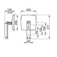 Косметическое зеркало Keuco iLook_move 17613139004, с подсветкой, хром черный шлифованный - Gidratop.ru изображение