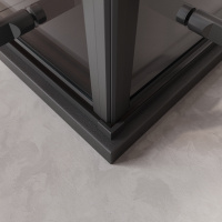 Душевой уголок Cezares LINER-A-2-90-C-NERO - Gidratop.ru изображение