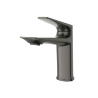 LINER-LS-GM-W0 Смеситель для раковины однорычажный, без донного клапана, исполнение оружейная сталь - Gidratop.ru изображение