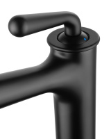 Смеситель для раковины высокий WONZON & WOGHAND STEAM, Черный матовый (WW-88239008-MB) - Gidratop.ru изображение