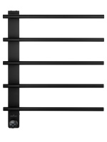 Полотенцесушитель электрический WONZON & WOGHAND NÜRNBERG, Черный матовый (WW-AL345-MB) - Gidratop.ru изображение