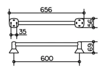 Полотенцедержатель Keuco City.2 02701010600 60 см, хром - Gidratop.ru изображение