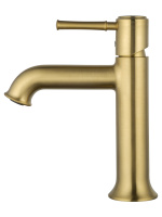 Смеситель для раковины WONZON & WOGHAND TOR, Брашированное золото (WW-88018073-BG) - Gidratop.ru изображение