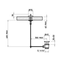 Gessi  донный клапан для раковины с автоматической пробкой, открывающийся сверху, цвет: хром - Gidratop.ru изображение
