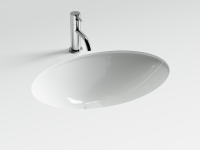 Раковина встраиваемая снизу CERAMICANOVA Era овальная 615x435x220 мм, цвет белый арт. CN6081 - Gidratop.ru изображение