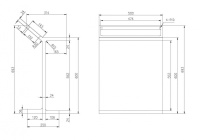 Столик для ванной комнаты ABBER Stein AS1637MB с полотенцедержателем, черный матовый - Gidratop.ru изображение