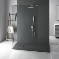 Поддон для душа из искусственного камня VST-4SR9013A, 1300*900*30, антрацит - Gidratop.ru изображение