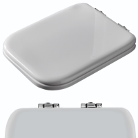 Сиденье для унитаза, с микролифтом, цвет: белый/хром - Gidratop.ru изображение