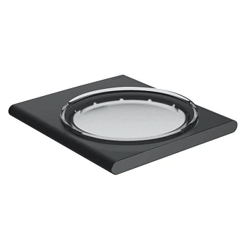 Мыльница Keuco Edition 400 11555139000, хром черный шлифованный