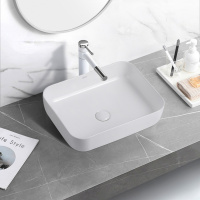 Раковина накладная ABBER Rechteck AC2202 белая - Gidratop.ru изображение