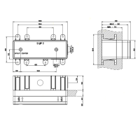 Gessi внутренняя часть встраиваемого однорычажного смесителя с изливом - Gidratop.ru изображение