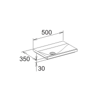 Раковина Keuco Royal Reflex 34091 315000, 50 см, без отверстия под смеситель, белый - Gidratop.ru изображение