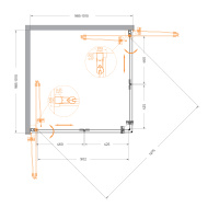 Душевой уголок CEZARES ECO-O-AS-2-100-C-Cr - Gidratop.ru изображение