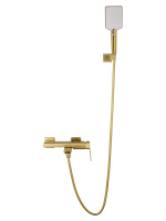 Смеситель для ванны с душем WONZON & WOGHAND DIAMOND, Брашированное золото (WW-88639011- BG) - Gidratop.ru изображение