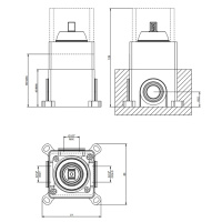 Gessi Emporio Via manzoni встраиваемая часть для однорычажного смесителя, цвет: Black XL - Gidratop.ru изображение