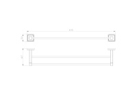Полотенцедержатель двойной WONZON & WOGHAND ROMA, Бронза (WW-7211) - Gidratop.ru изображение