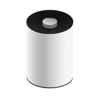 Ведро для мусора Keuco Plan 04989510037, 5 л, белый лак/черно-серый - Gidratop.ru изображение