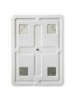 Зеркало с встроенным светильником и кнопочным выключателем SPC-MAR-600-800-LED-BTN, 12W, 220-240V, 600x30x800 - Gidratop.ru изображение