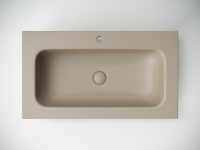Раковина накладная Grace прямоугольная, с отверстием под смеситель, 810*457*137 мм, цвет капучино матовый, арт. CN7012MC - Gidratop.ru изображение