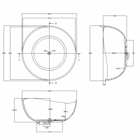 Прозрачная ванна ABBER Kristall AT9705Aquamarin бирюзовая - Gidratop.ru изображение