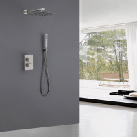 Душевая система ABBER Daheim AF8251SP скрытого монтажа без излива, термостат, сатин - Gidratop.ru изображение