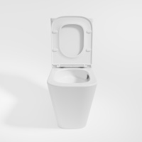 Унитаз-компакт Tornado Q-Line VT2-12T, цвет белый, ультратонкое сиденье soft-close, P-trap - Gidratop.ru изображение