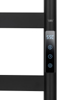 Полотенцесушитель электрический WONZON & WOGHAND ESSEN, Черный матовый (WW-A405-MB) - Gidratop.ru изображение