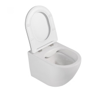 Комплект подвесной унитаз ABBER Bequem AC1100 белый с инсталляцией AC0105 и кнопкой AC0120 хром - Gidratop.ru изображение