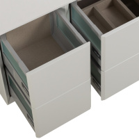 BELLAGIO Шкафчик подвесной совместимый с базой под раковину 54717 Bianco opaco  35x46x48 - Gidratop.ru изображение