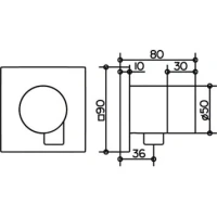 Вентиль Keuco Ixmo 59541010102 для душа - Gidratop.ru изображение