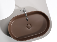 Умывальник чаша накладная овальная (цвет Темно-x - Gidratop.ru изображение