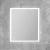 Зеркало с встроенным светильником и сенсорным выключателем SPC-GRT-750-800-LED-TCH, 12W, 220-240V, 750x30x800 - Gidratop.ru изображение