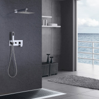 Душевая система ABBER Daheim AF8218 скрытого монтажа без излива, хром - Gidratop.ru изображение