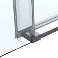 Душевая дверь Como Soft VDS-1CS120CLGM, 1200, вороненая сталь, стекло прозрачное - Gidratop.ru изображение