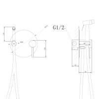 Смеситель ABBER Emotion AF8826NG с гигиеническим душем, никель - Gidratop.ru изображение