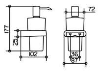 Дозатор мыла Keuco Elegance New 11653 019000 - Gidratop.ru изображение